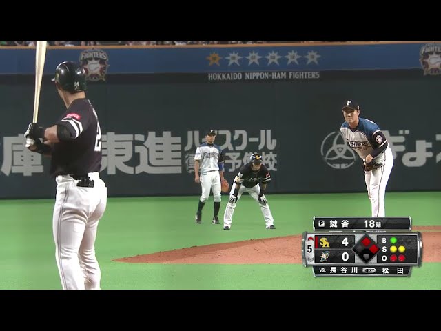 【5回表】ファイターズ・鍵谷 ピンチの場面も相手の中軸から2者連続三振!! 2016/10/15 CS Final F-H