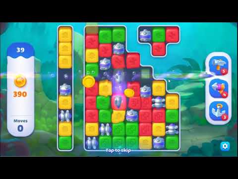 Fishdom Blast Level 39 - NO BOOSTERS GAMEPLAY 🐠 | SKILLGAMING ✔️