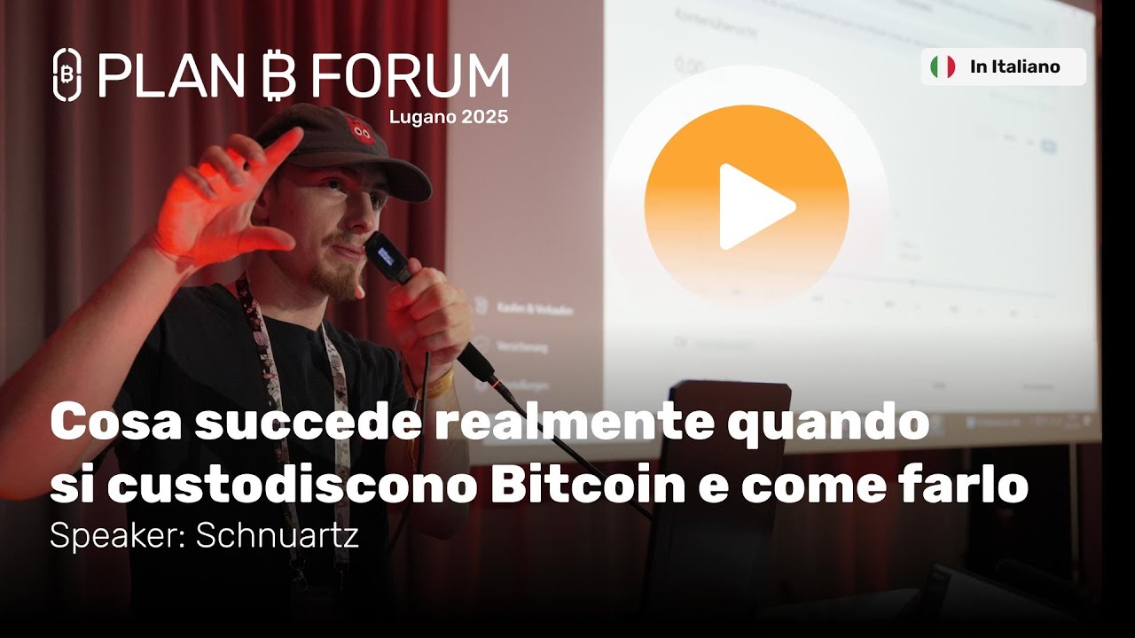 Cosa Succede Realmente con la Self-Custody di Bitcoin (e Come Farlo) | Plan ₿ Forum
