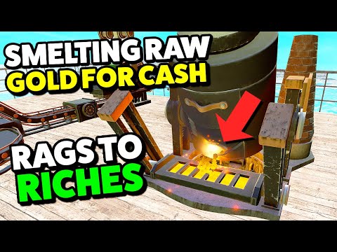 Smelting Raw Gold For CASH, Gold is a good investment in Gmod Darkrp Rags to Riches EP 6