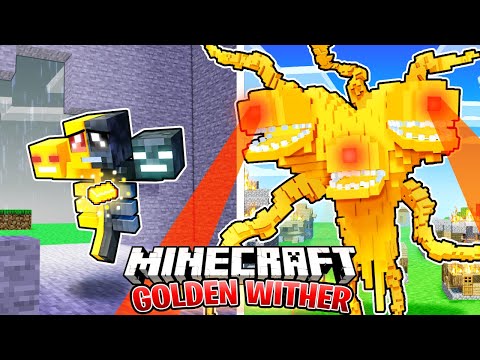 I Survived 100 Days as a GOLDEN WITHER in HARDCORE Minecraft!