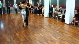 Judita Zapatero y Faustino Blanco, Tango: Gallo Ciego, 7.12.2014 Milonga Central, Augsburg