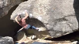 Video thumbnail of Scarpetta, V9. Black Mountain