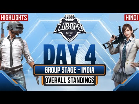 PMCO Indian Group Stage Day 4 | Fall Split | Overall Standings | MVP | PUBG Mobile Club Open 2020