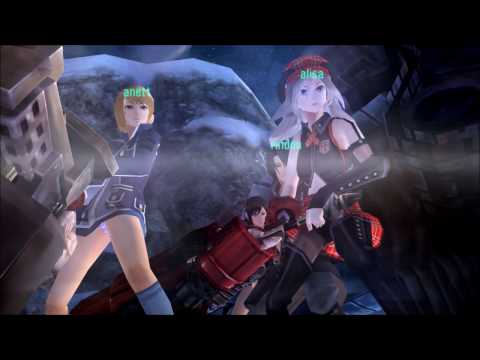 [1080p]ゴッドイーターバースト 難易度9 盗掘者の夜 クアドリガ、クアドリガ堕天