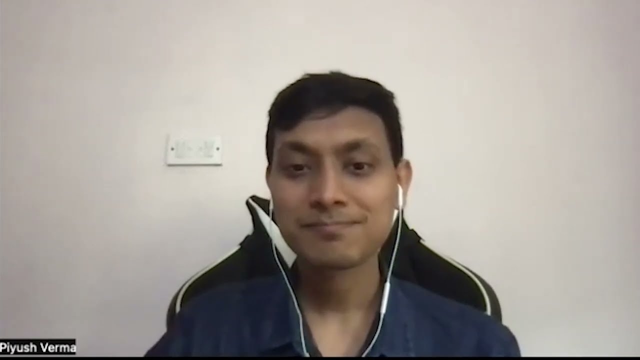 Piyush Verma on stage
