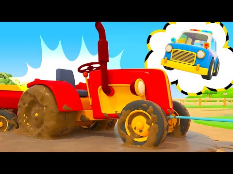🚜💥New farm adventures for tractors, trucks and cars at the farm with Helper cars!