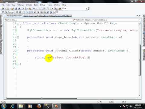 How To Implement Sql Server Function In C Code Behind