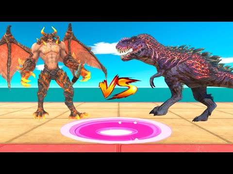 Kaiju Evolution Arena: Infernals vs Carnivore Dinosaurs - Animal Revolt Battle Simulator