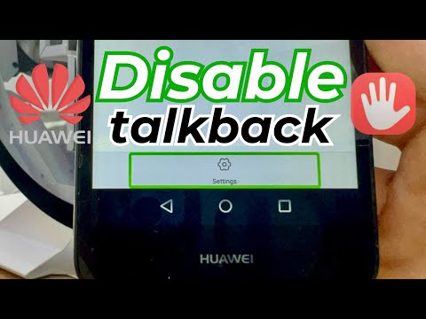 How to Off Talkback in HUAWEI || Stop TalkBack Huawei