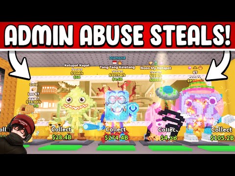 I STOLE INSANE LOOT DURING ADMIN ABUSE WITH "BEANIE METHOD!!" | STEAL A BRAINROT