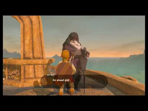 Zelda Breath of the Wild The Isolated Plateau - How to get the Paraglider and Find the Old Man
