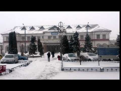 Orasul VASLUI iarna prin Zona Garii / imagini video Full HD