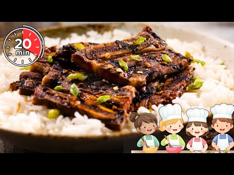 Korean Short Ribs in 20 Mins | 3 ingredients | 1 Secret | 100% Kid-Approved