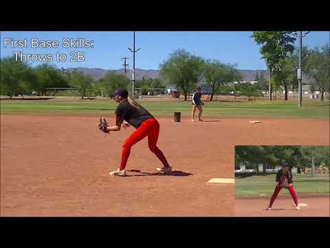 Jacqueline Scribner Softball Skills Video - 2018 First Base 2B