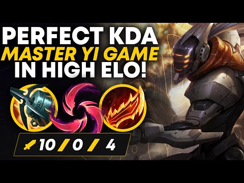 PERFECT Master Yi Game In High Elo! *NO DEATHS* | Silencee | league of legends