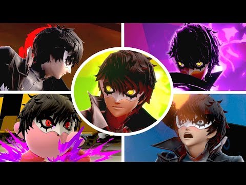 Joker All Victory Poses, Final Smash, Kirby Hat & Palutena Guidance in Smash Bros Ultimate