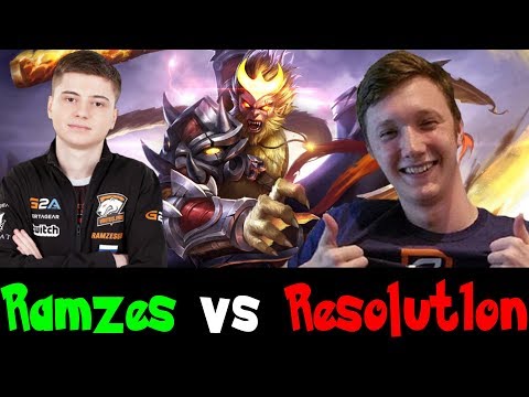 Resolut1on Monkey King vs Ramzes666 Nature's Prophet - Mid Battle - Eu Pub Dota 2
