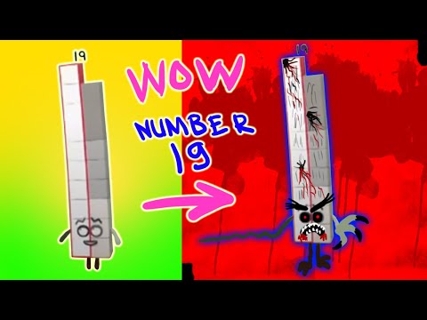 Numberblocks NEW Fanmade 2020 Number 19 HORROR VERSION