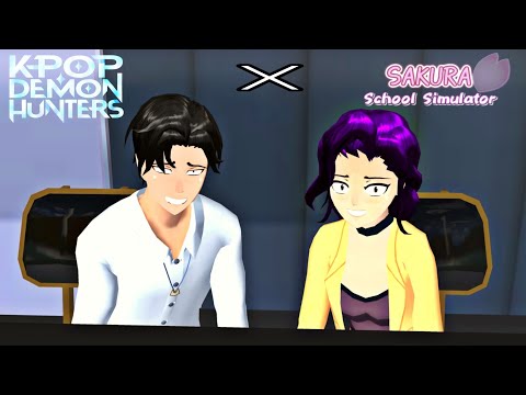 HUNTR/X Fan Event (feat. Saja Boys) | K-Pop Demon Hunters - SAKURA School Simulator edition💞