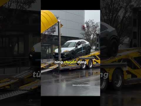 Thót tim cảnh đưa Porsche tiền tỷ xuống xe vận chuyển 😱 #porsche #shorts