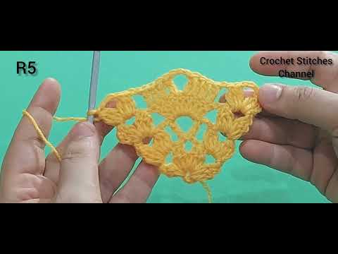 CROCHET VINTAGE TULIP SHAWL FREE PATTERN STEP BY STEP EASY TUTORIAL