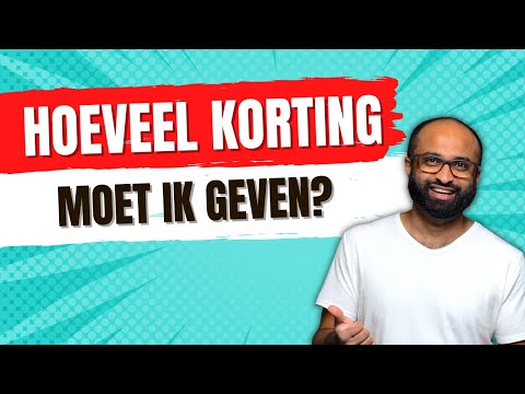 Hoeveel korting moet ik geven? - 😁❤️💪🏾