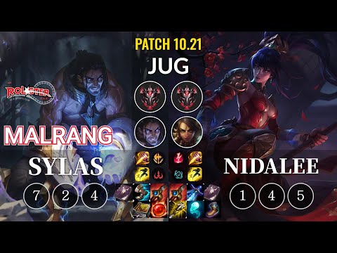 KT Malrang Sylas vs Nidalee Jungle - KR Patch 10.21