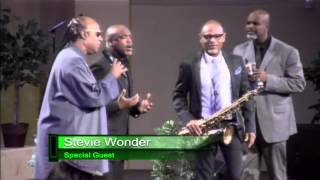 Stevie Wonder and Kirk Whalum at True Vision Church