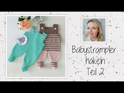 Babystrampler häkeln Teil 2 (Gr.0-1 Monat) - Mein kreatives Herz