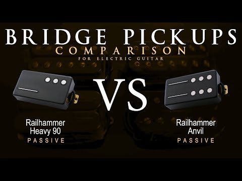 Railhammer HEAVY 90 vs ANVIL - Bridge Guitar Pickup Comparison Tone Demo