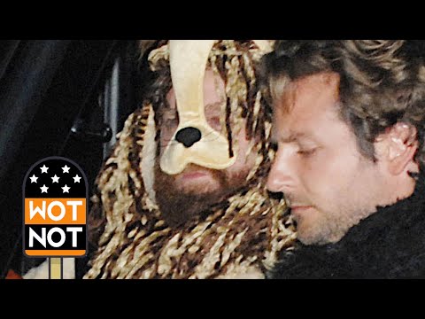 Bradley Cooper & Zach Galifianakis All Dressed Up For Drew Barrymore's Halloween Party