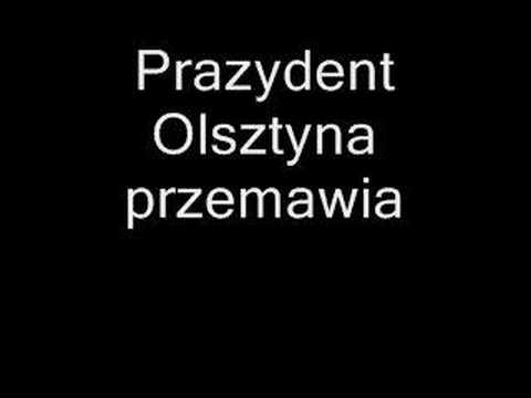 Prazydent Olsztyna przemawia.