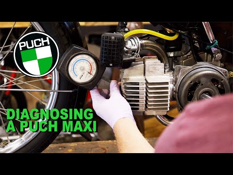 Diagnosing a Puch Maxi Moped Checking for Spark, Compression, and Fuel!