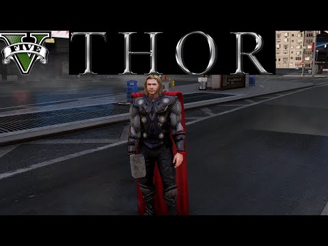 GTA 5 Thor Mod - Battle in New York