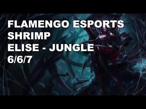 Flamengo eSports Shrimp Jungle Elise vs Taliyah - KR Challenger Rank Game 10.7