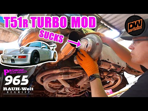 T51r turbo mod on my RWB 911 sucks! Porsche 964 Turbo with EFR8374