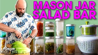 Mason Jar Salad Bar! How to Make the Ultimate DIY Homemade Plant-Based Salad Bar + Chat