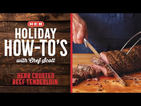 Holiday herb crusted beef tenderloin| H-E-B Holiday...