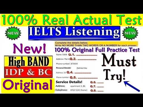 IELTS LISTENING PRACTICE TEST 2025 WITH ANSWERS | 09.11.2025