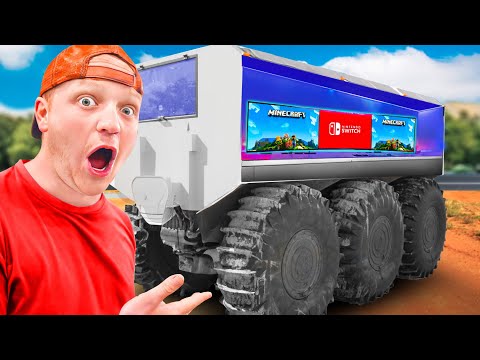 Secret Gaming Base Inside a Tank!