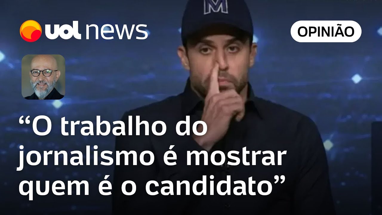 Pablo Marçal: Imprensa tem obrigação de mostrar quem é o candidato; não pode ignorá-lo, diz Josias