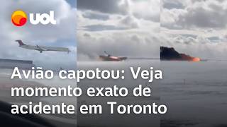 Avião capota em Toronto: Vídeos mostram momento em que voo da Delta Airlines capota no Canadá