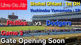 【ライブ配信】対フィラデルフィア・フィリーズ〜シリーズ最終戦〜大谷翔平選手は1番指名打者で出場⚾️山本由伸投手は先発投手で出場⚾️まもなくゲートオープン⚾️