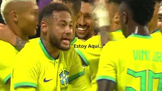 A Neymar no le gustó algo y lo retó a Vinícius
