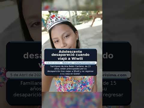 Adolescente desapareció cuando viajó a Wiwilí