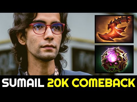 SUMAIL 20K Gold Lead Megacreeps Comeback with Overwhelming Blink Pangolier 7.32c Dota 2