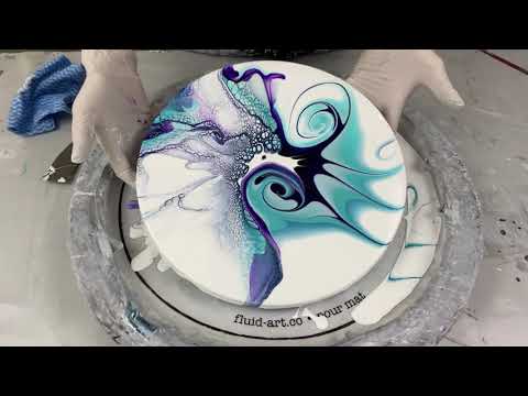 225. Sheleeart Australian Fluid Artist - Bloom Split Swirl