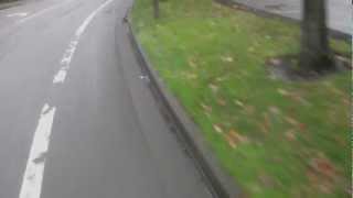 preview picture of video 'Beaverton Police Department car drives in the bike lane'