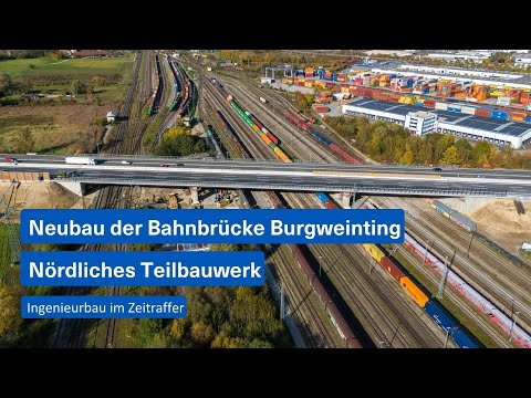 Neubau der Bahnbrücke Burgweinting - Nördliches Teilbauwerk